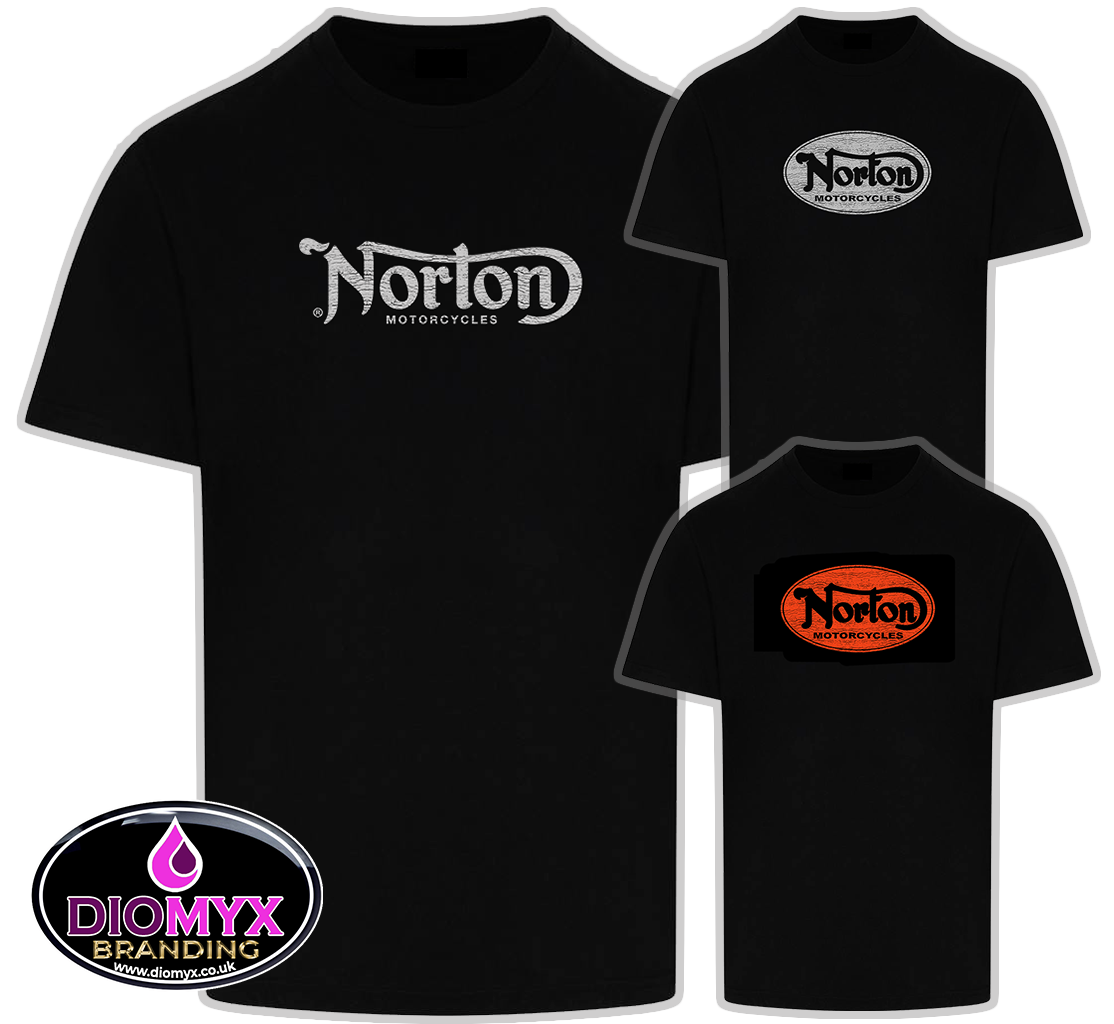 Norton Motorcycle Distressed Logo T Shirt