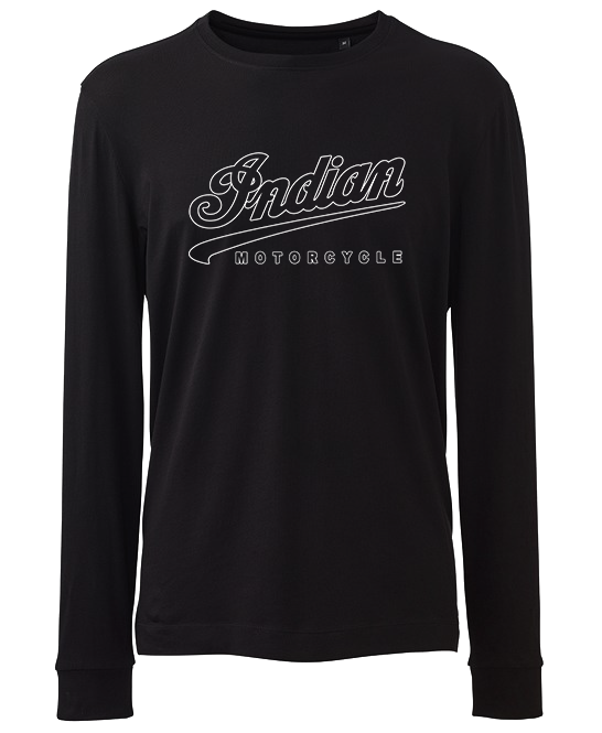 INDIAN Motorcycle Outline Logo Long Sleeve T Shirt up to 6XL