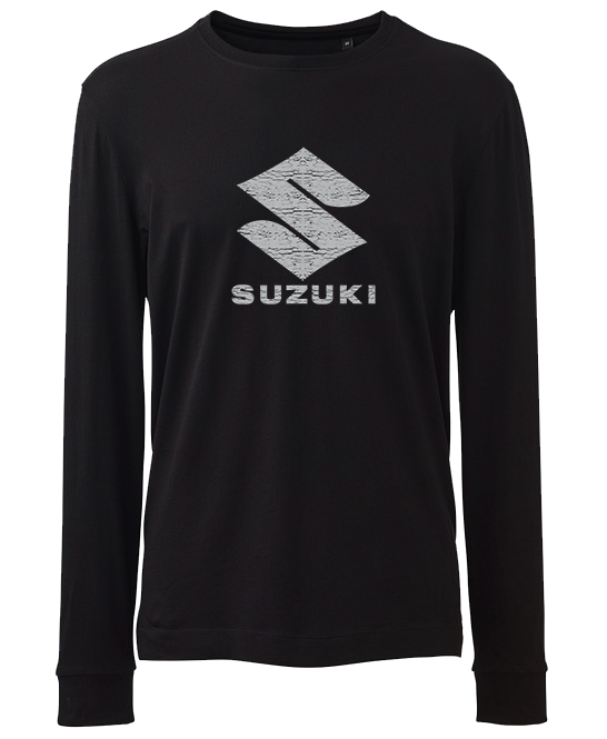 SUZUKI Motorcycle Distressed Logo Long Sleeve T Shirt up to 6XL