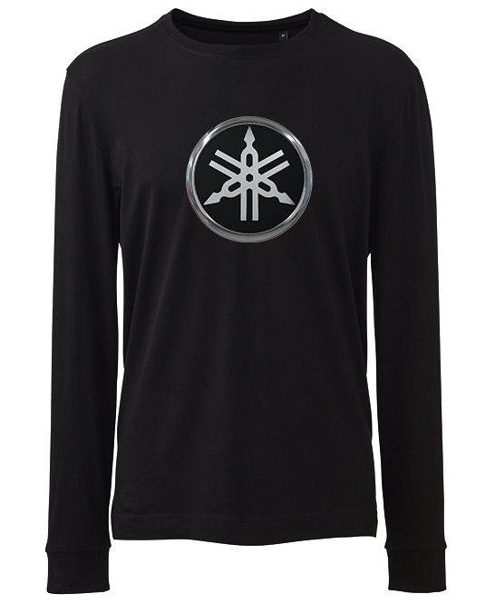 YAMAHA Motorcycle CHROME Logo Long Sleeve T Shirt up to 6XL
