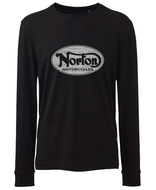 NORTON DOME Logo Long Sleeve T Shirt up to 6XL