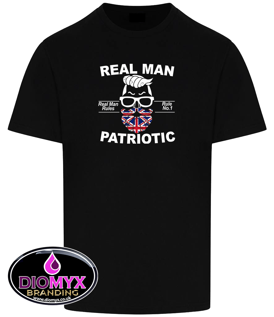 Real Man Patriotic T Shirt - Size up to 6XL