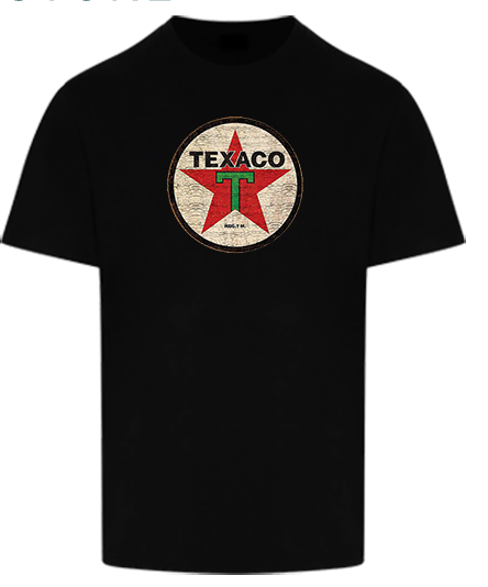 Texaco Aged Effect Coloured Logo T Shirt