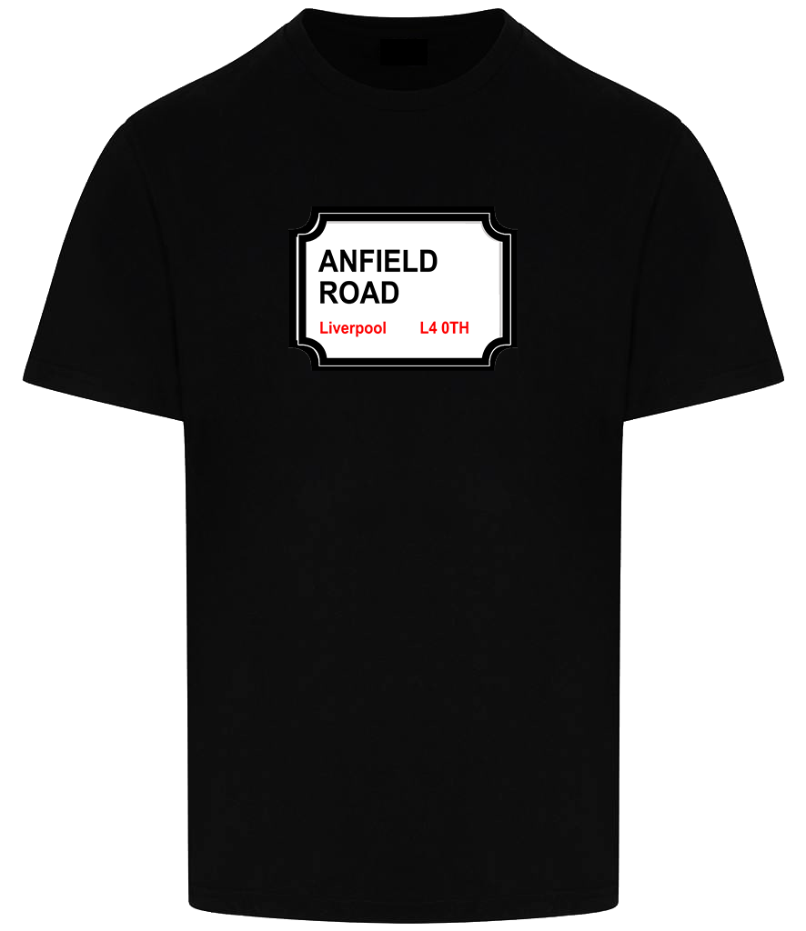 Liverpool FC Anfield Road Sign T Shirt (Square)