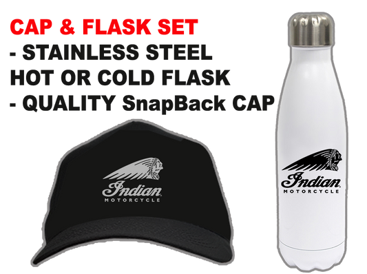 INDIAN MOTORCYCLES CAP & FLASK