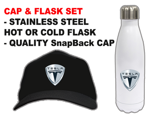 TESLA CAP & FLASK