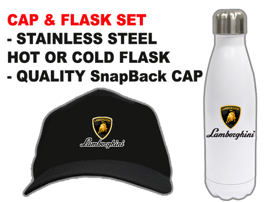 LAMBORGHINI CAP & FLASK