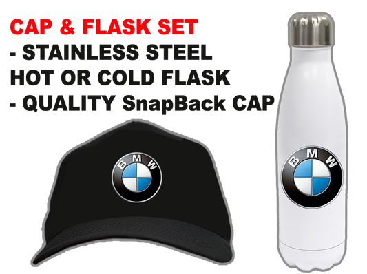 BMW CAP & FLASK